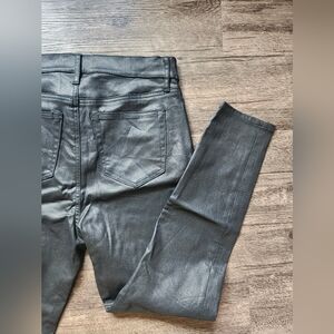 Loft The Skinny Faux Leather Black Jeans